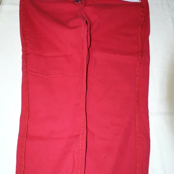 Flattering Red Leopard Jeans Size 14 Stretchy Comfy - Picture 8 of 16